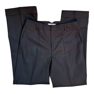 Talbots Lined Trousers in 2P in Black with Cuffs